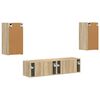 vidaXL Conjunto de m&oacute;vel de TV 4 pcs Carvalho Sonoma