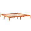 vidaXL Cama com estante sem colch&atilde;o 180x200 cm pinho maci&ccedil;o