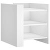 vidaXL Mesa cabeceira 45x50x50 cm derivados de madeira branco