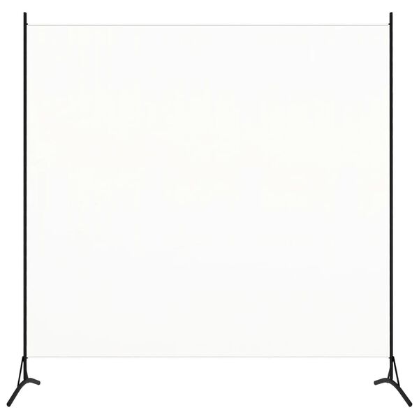 vidaXL Divisória com 1 painel 175x180 cm tecido branco