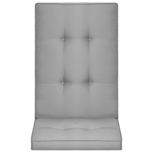vidaXL Almofad&otilde;es para cadeiras de jardim 2 pcs 120x50x5cm cinzento