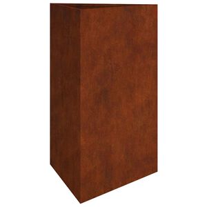 vidaXL Vaso/floreira de jardim 50x43x75 cm a&ccedil;o corten