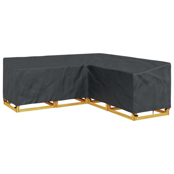 vidaXL Capa para M&oacute;veis Preto 235 x 235 x 80 cm Tecido Oxford 420D