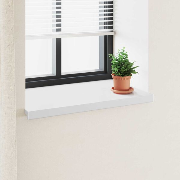 vidaXL Soleira de Janela Branco 100 x 50 x 4,5 cm PVC