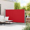 vidaXL Toldo lateral retr&aacute;til para p&aacute;tio 170x300 cm vermelho