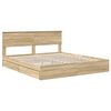 vidaXL Cama com Armazenamento com gaveta Carvalho Sonoma 180 x 200 cm