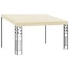 vidaXL Gazebo de parede 4x3x2,5 m creme