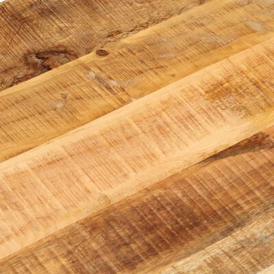 vidaXL Tampo de mesa oval 100x40x3,8cm madeira mangueira áspera maciça
