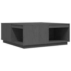 vidaXL Mesa de centro 100x101x40,5 cm madeira de pinho maci&ccedil;a cinzento