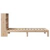 vidaXL Cama com estante sem colch&atilde;o 90x190 cm pinho maci&ccedil;o