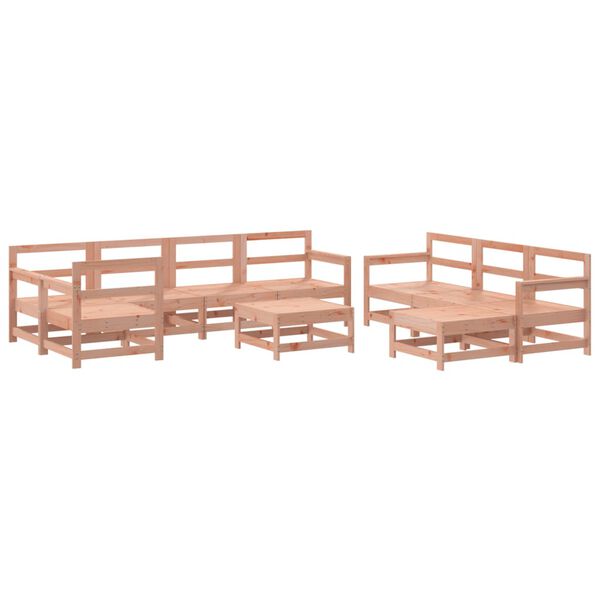 vidaXL 10 pcs conjunto lounge de jardim madeira de douglas maci&ccedil;a