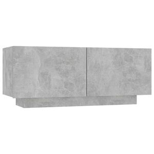 vidaXL Mesa de cabeceira derivados de madeira cinzento cimento