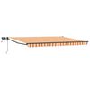 vidaXL Toldo retr&aacute;til manual com LEDs Multicolor 4,5 &times; 3 m