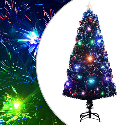 vidaXL Árvore de Natal artificial com suporte/LED 120 cm fibra ótica |  