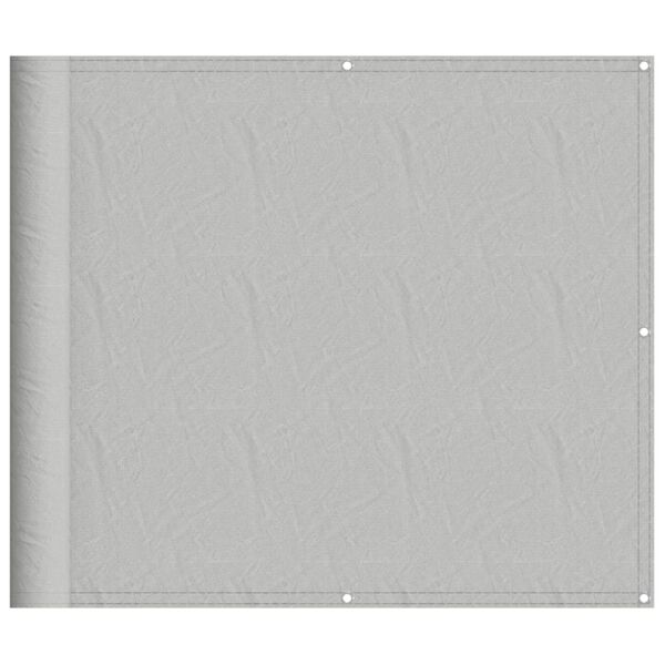 vidaXL Tela de varanda 90x600 cm 100% poli&eacute;ster oxford cinzento-claro