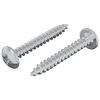 vidaXL Parafusos de Madeira 2 pcs Prateado M4 x 28 mm A&ccedil;o