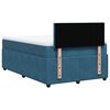 vidaXL Cama boxspring com colch&atilde;o 120x200 cm veludo azul