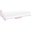 vidaXL Travesseiro para Dormir Liso 70 x 36 x 13 cm