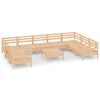 vidaXL 10 pcs conjunto lounge de jardim pinho maci&ccedil;o