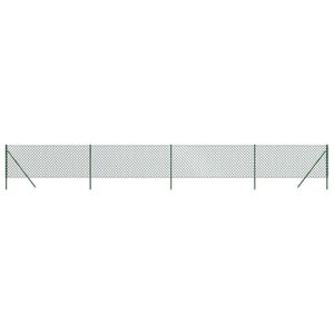 vidaXL Cerca de arame 0,8x10 m verde