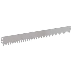 vidaXL Acabamento para Gramado 10 unid. 103 x 10 cm Stainless Steel