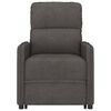 vidaXL Poltrona elevat&oacute;ria de massagens tecido microfibra cinza-escuro