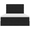 vidaXL Cama com arruma&ccedil;&atilde;o e colch&atilde;o Preto 140 x 200 cm Veludo