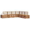 vidaXL Conjunto de Sof&aacute;s para Exterior 6 Pe&ccedil;a Natural