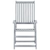 vidaXL Cadeiras jardim reclin&aacute;veis c/ almofad&otilde;es 6 pcs ac&aacute;cia maci&ccedil;a