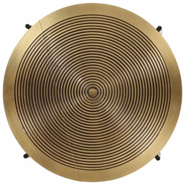 vidaXL Mesas de centro 2 pcs metal bronze e preto