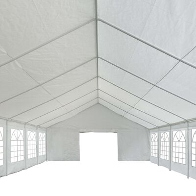 vidaXL Tenda para festas PE 5x8 m branco
