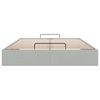 vidaXL Estrutura de cama otomana sem colchão 140x200 cm cinzento claro