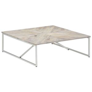 vidaXL Mesa de centro 110x110x36 cm madeira de mangueira maci&ccedil;a