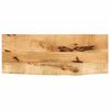 vidaXL Tampo de mesa c/ borda viva 90x30x2,5cm mangueira &aacute;spera maci&ccedil;a
