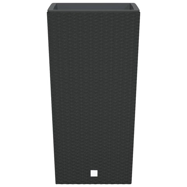 vidaXL Vaso com interior remov&iacute;vel 21 / 49 L vime PP antracite