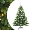 vidaXL &Aacute;rvore de Natal Artificial com 150 LEDs Verde 120 cm PE e PVC