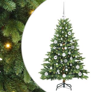 vidaXL &Aacute;rvore de Natal Artificial com 150 LEDs Verde 120 cm PE e PVC