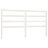 vidaXL Cabeceira de cama 206x4x100 cm pinho maci&ccedil;o branco