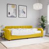 vidaXL Sof&aacute;-cama com colch&atilde;o 100x200 cm veludo amarelo