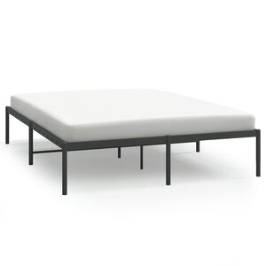 vidaXL Estrutura de cama 160x200 cm metal preto