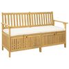 vidaXL Banco de arruma&ccedil;&atilde;o com almofada com porta 148 x 63 x 84 cm