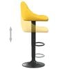 vidaXL Bancos de bar 2 pcs veludo amarelo mostarda