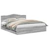 vidaXL Estrutura da Cama com gaveta Cinza Sonoma 200 x 200 cm