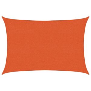 vidaXL Para-sol estilo vela 160 g/m&sup2; 2x2,5 m PEAD laranja