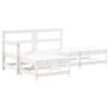 vidaXL 4 pcs conjunto lounge de jardim madeira de pinho maci&ccedil;a branco