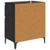 vidaXL Buffet com gaveta Carvalho Preto 60 x 35 x 70 cm
