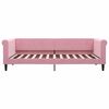 vidaXL Sof&aacute;-cama com gavet&atilde;o 90x200 cm veludo rosa