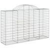 vidaXL Cestos gabi&atilde;o arqueados 6pcs 200x50x120/140cm ferro galvanizado