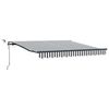 vidaXL Toldo retr&aacute;til autom&aacute;tico com LEDs 300x250 cm antracite/branco