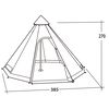 Easy Camp Tenda Moonlight tipi para 8 pessoas